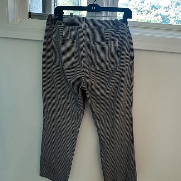 Maje pinstriped trouser with lipstick button - Picture 3 of 3